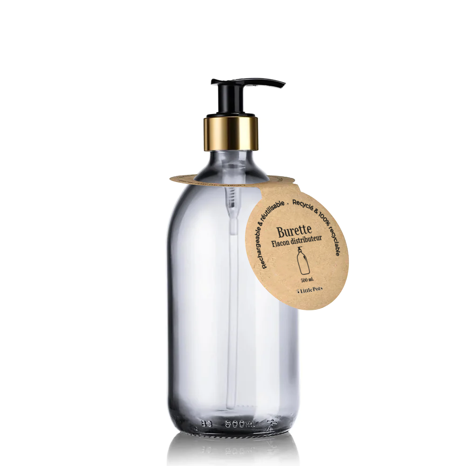 Little Pots – wholesale Soap dispenser – White glass refillable gold soap dispenser bottle5