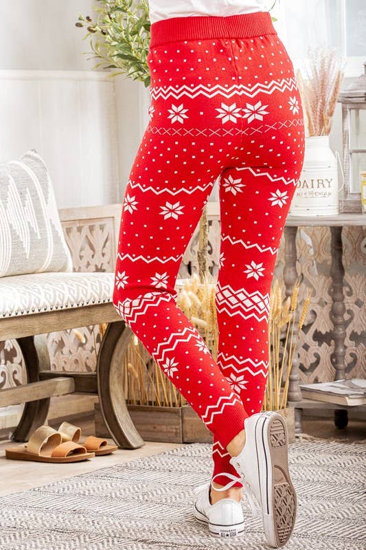 RED WP1001L CHRISTMAS SNOWFLAKE PRINT for wholesale on Faire6