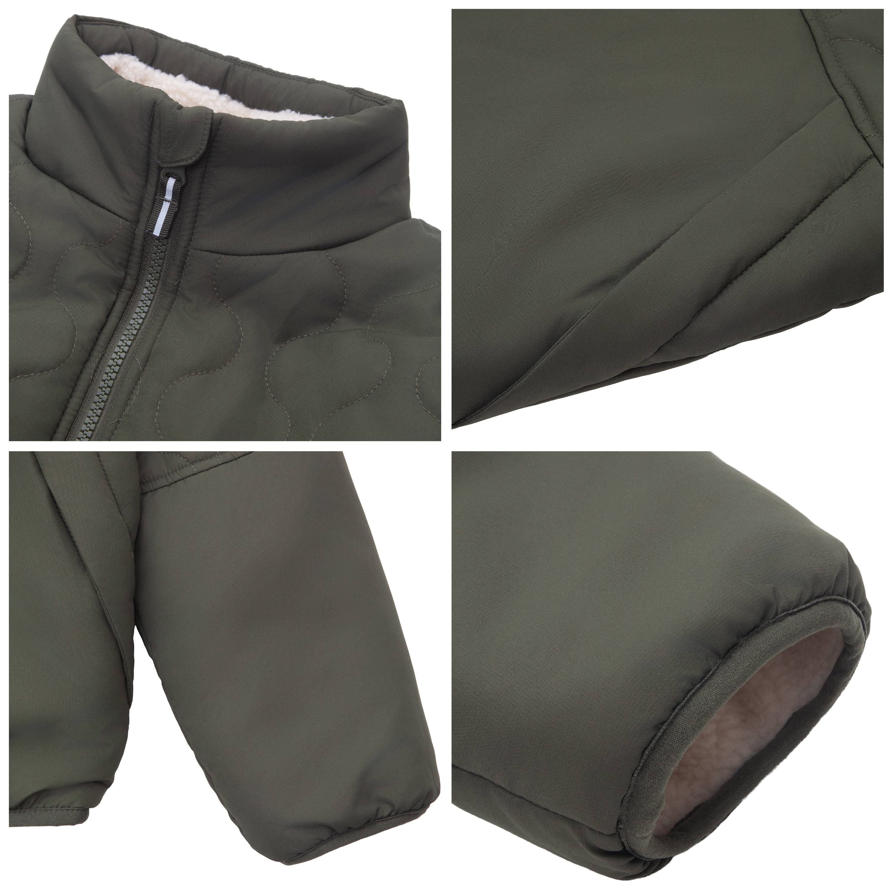 Rokka & Rolla - Wholesale Puffer Jacket - Kids - Boys' Reversible Quilted Jacket Fleece Puffer Coat8