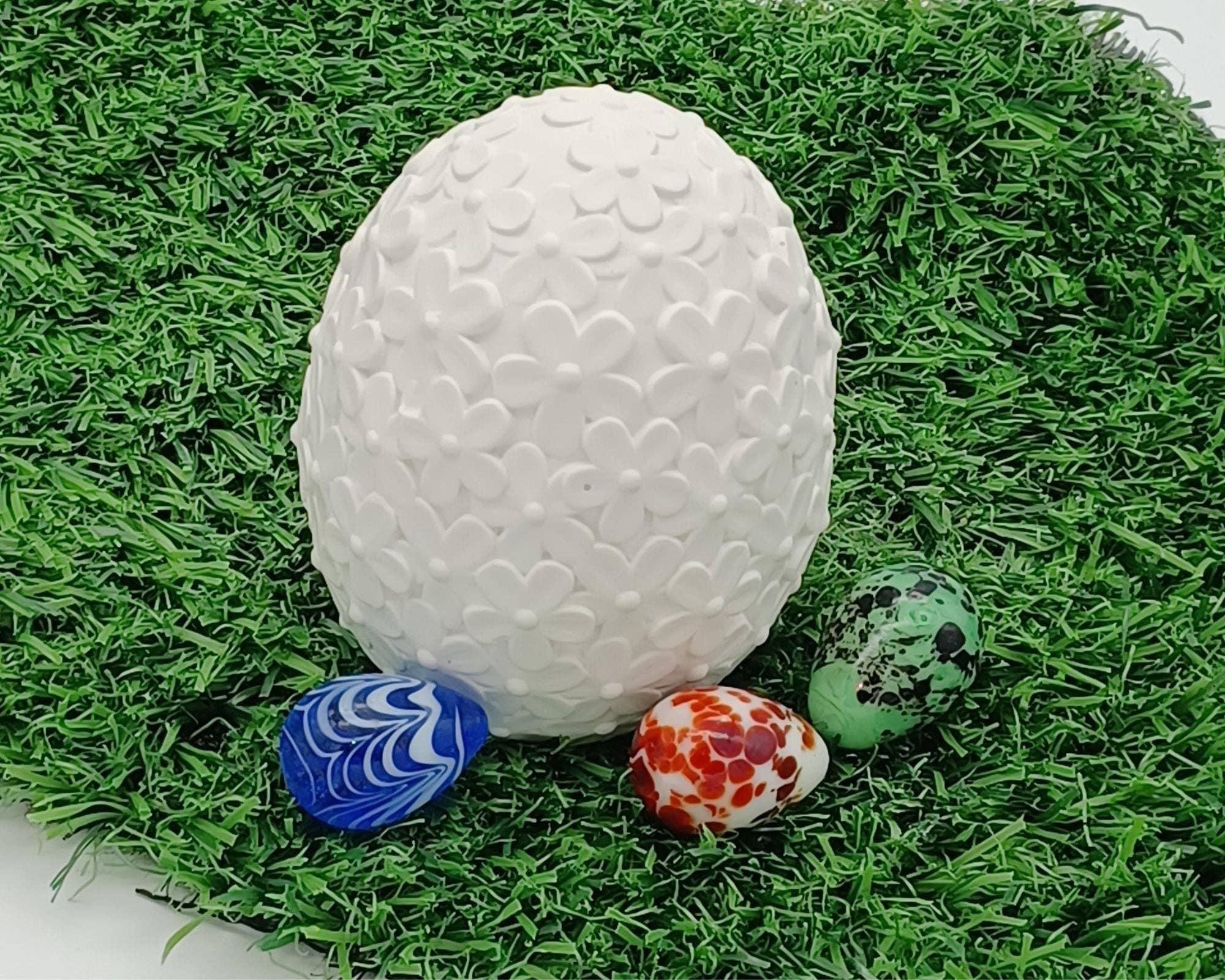 perleperle - Wholesale Decorative Tabletop Object - Raysin casting molds, Easter eggs with flowers1