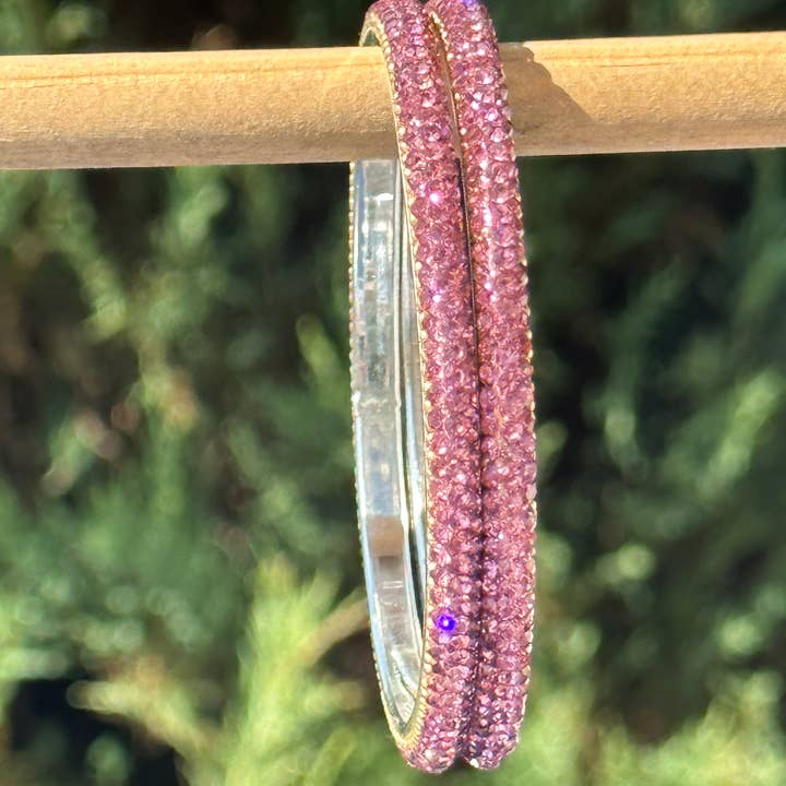 Celebration Blings – Engroshandel Armbånd – Krystal armbånd - Skinny Pink4