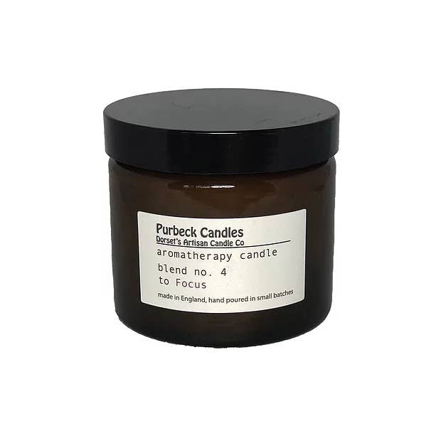 Purbeck Candles - Wholesale Jar/Filled Candle - Aromatherapy Range Candle in Jar - To Focus4