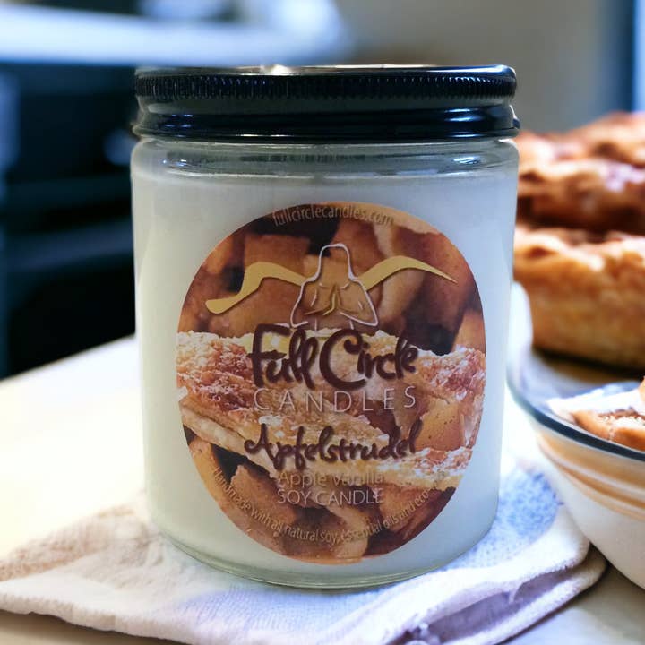 Apple Strudel Soy Candle | Full Circle Candles for wholesale by Full Circle Candles and Gifts
