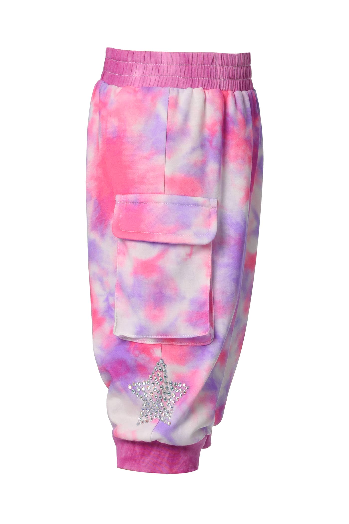 PINK MULTI Tie-dye Cargo Joggers for wholesale on Faire1