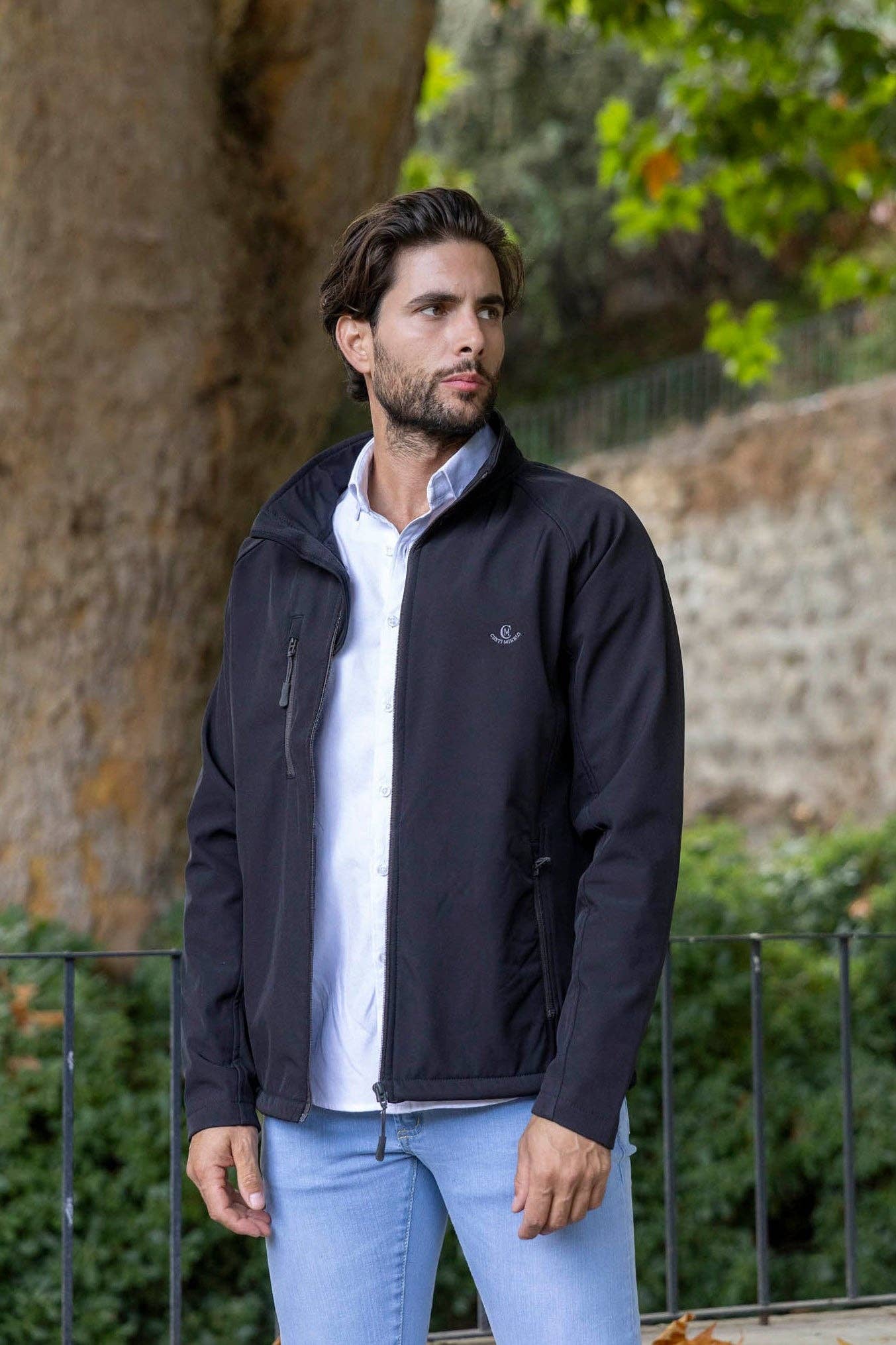 Custi Mikelo: Made in Spain - Wholesale Jacket - Men's - Black Technical Jacket | Balearic Islands0