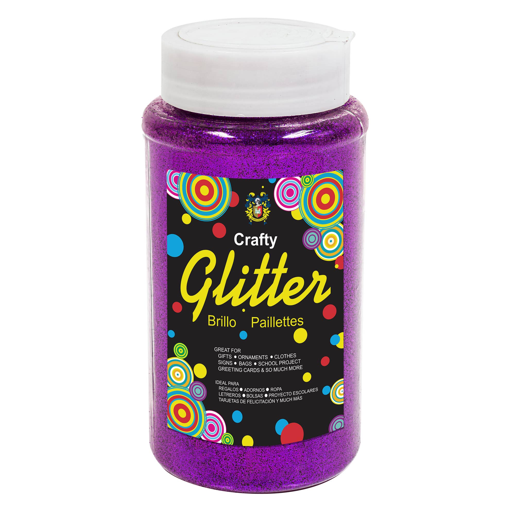 Fine Craft Glitter 1 LB Bottle - Purple for wholesale on Faire0