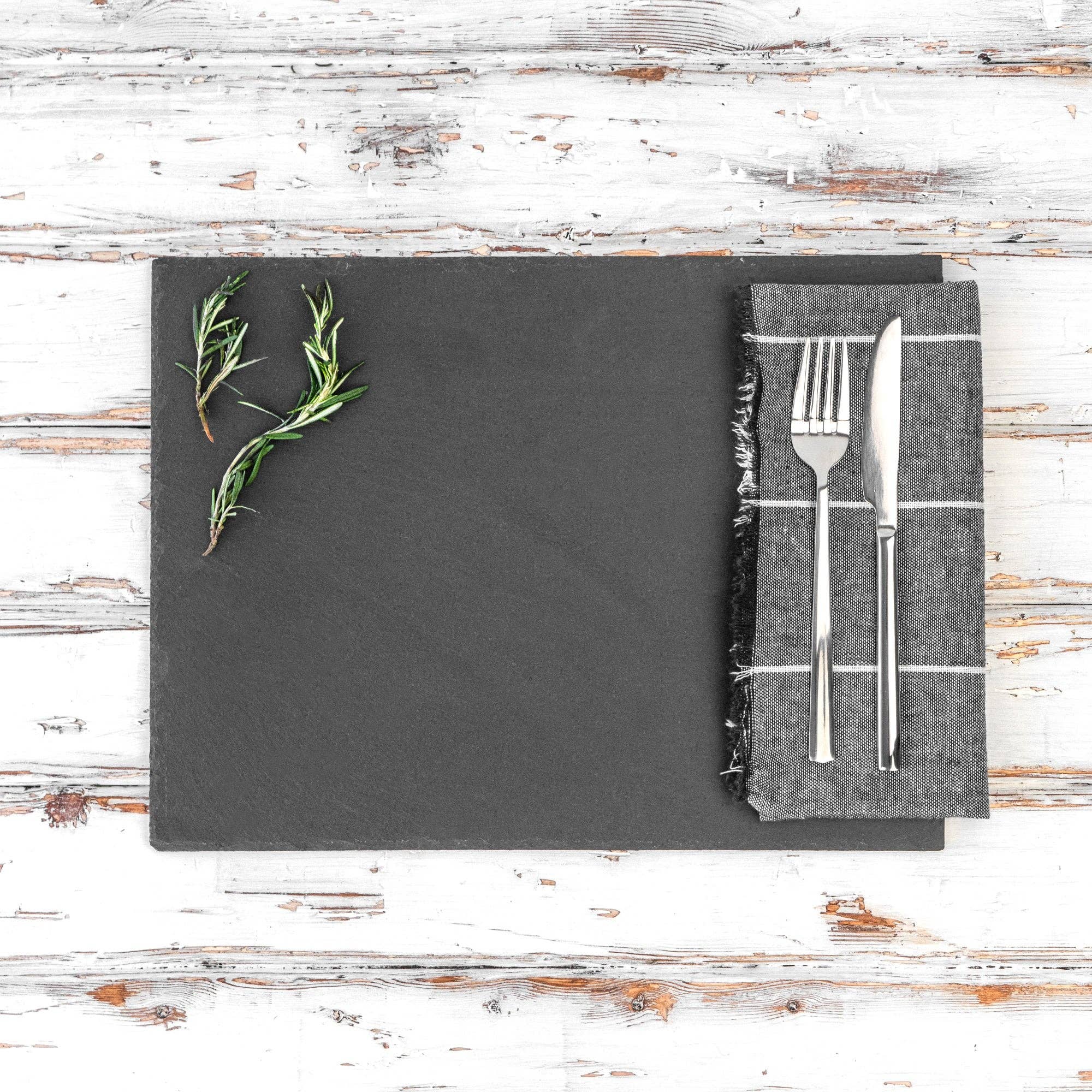 Rinkit Pty Ltd - Wholesale Placemat - Argon Tableware Rectangular Natural Slate Placemat - 30x20cm3