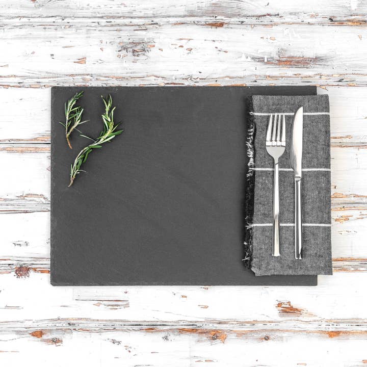 Rinkit Pty Ltd - Wholesale Placemat - Argon Tableware Rectangular Natural Slate Placemat - 30x20cm3