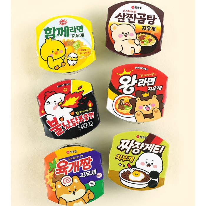 K-Wonderland – Großhandel Radiergummis – Cup Ramen Radiergummi-Set 6 Designs Sammelbar8
