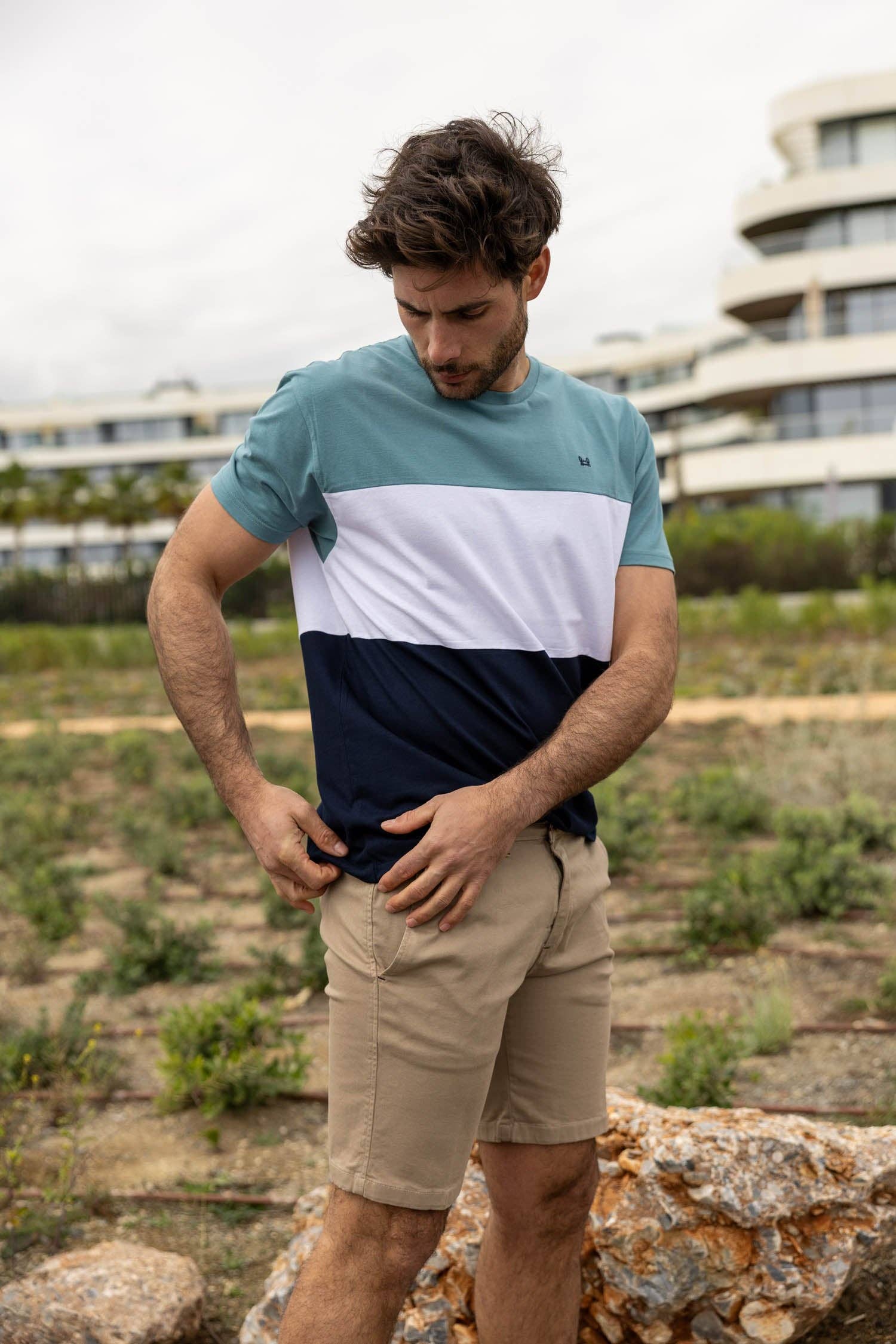 Custi Mikelo: Men's Clothing & Christmas Gifts - Wholesale T-shirt - Heren - Groen tricolore t-shirt | Egypte3