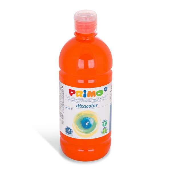 750ml Finger Paint - Orange for wholesale by Kids Craft Supplies