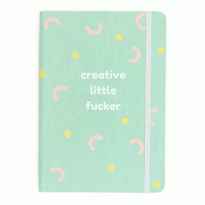 VENTE - Petit Créatif Salaud - Journal en Cuir Vegan A5 pour la vente par Properly Improper