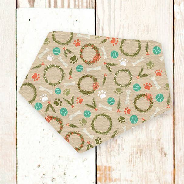 Howlidays Dog Bandana (Holiday, Xmas, Christmas) for wholesale by BibbyBubby