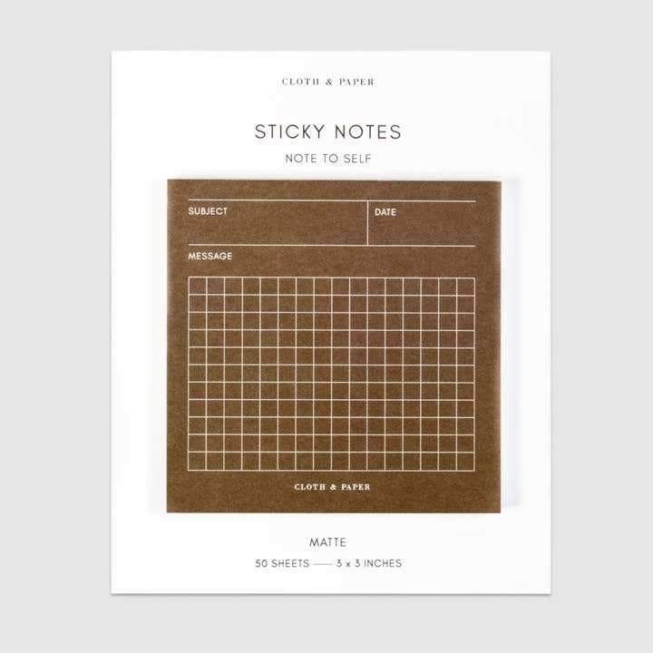 Macchiato Note to Self Sticky Notes for wholesale on Faire