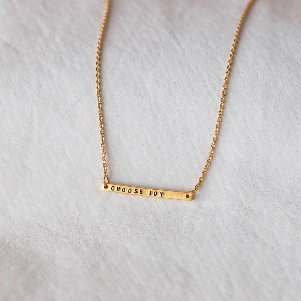 Christina Kober Designs - Wholesale Pendant/Charm Necklace - HORIZON NECKLACE | stamped horizontal bar necklace5