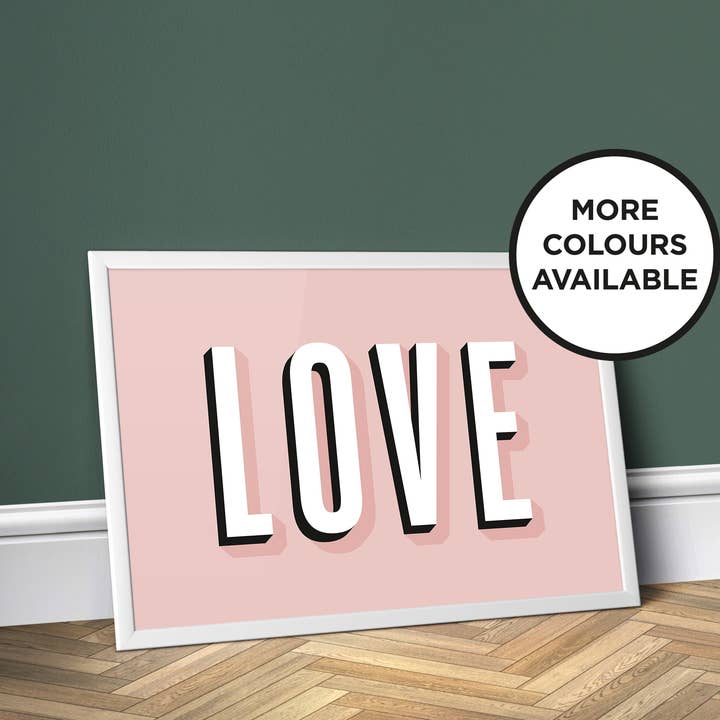 Love - Colour, Romantic Wall Poster / Print for wholesale by Print Club North