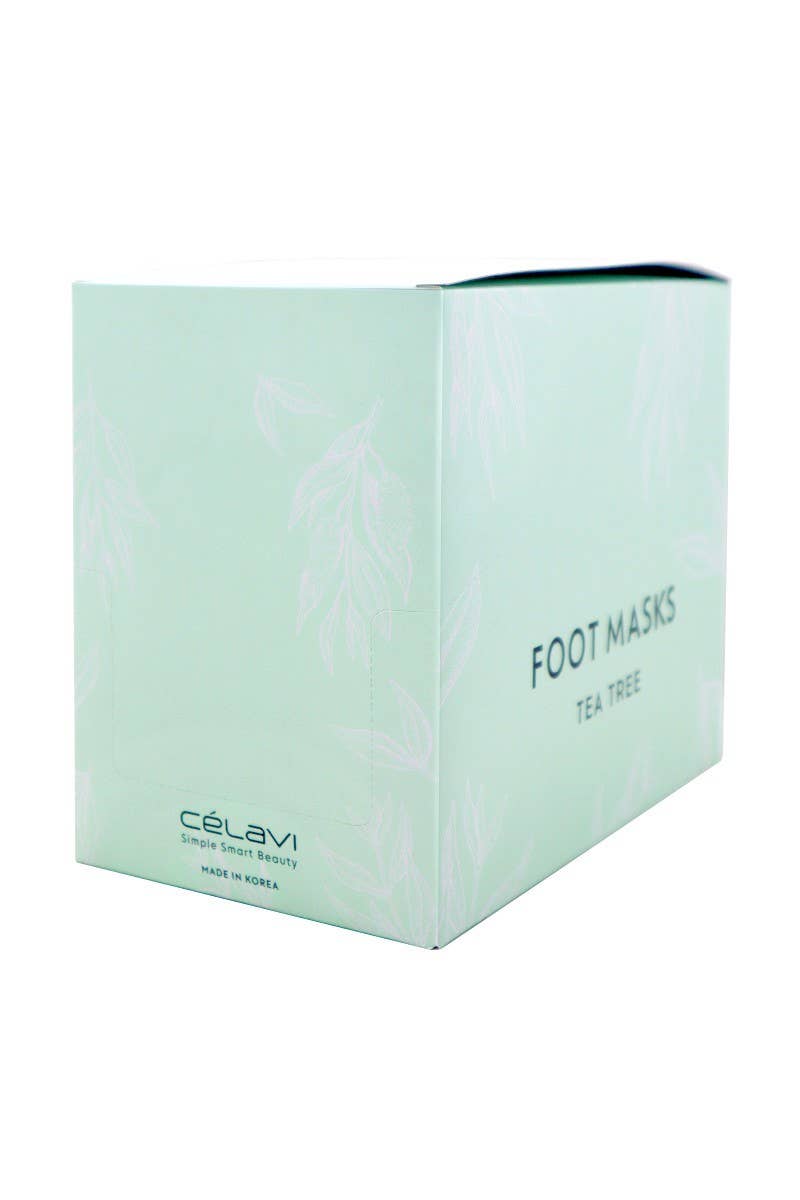 PINEAPPLE Beauty - Wholesale Foot Mask - Celavi 70095 Tea Tree Foot Mask - 24 pcs2