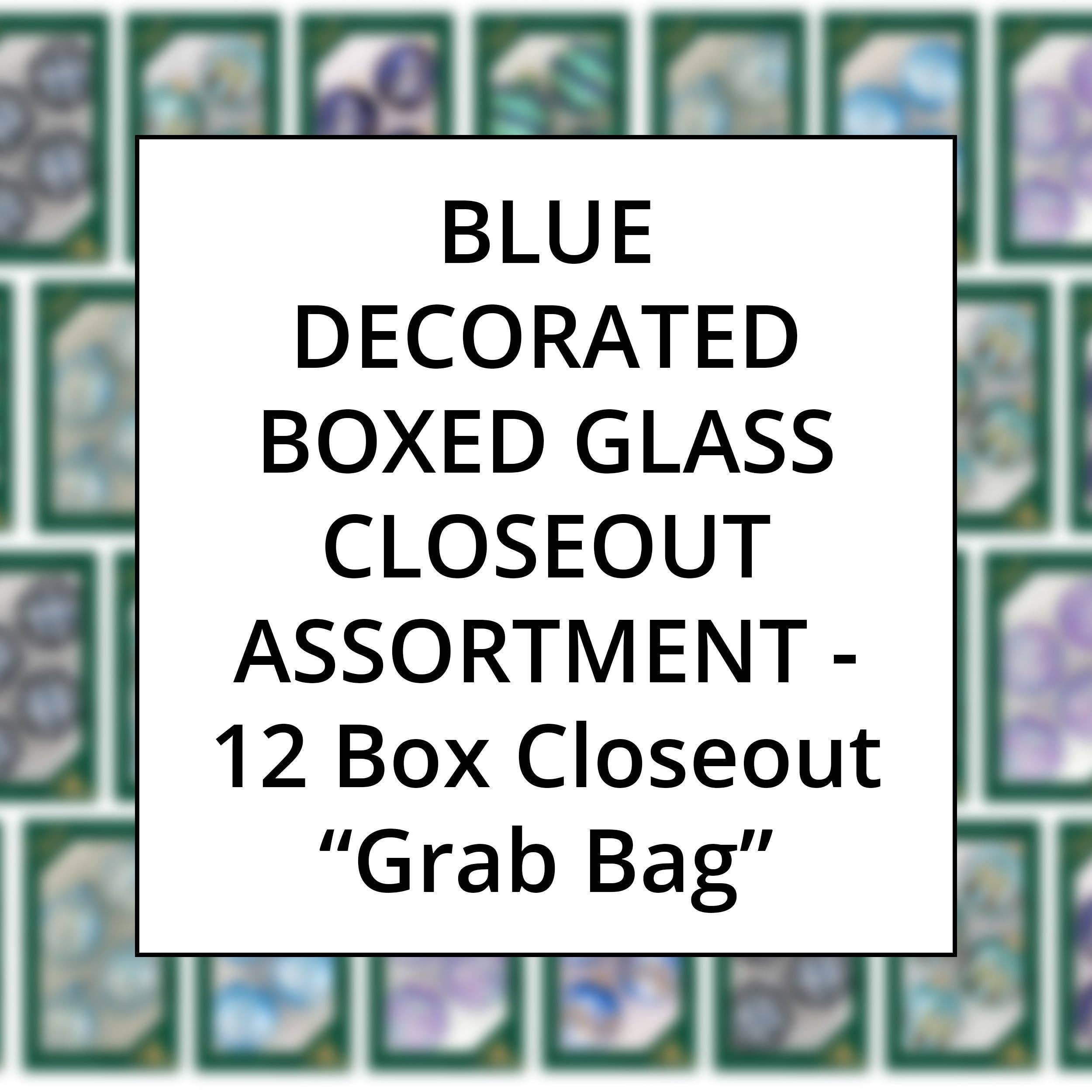 The Gerson Companies - Wholesale Ornament Set - Promo Krebs Blue Boxed Glass Special Value Assortment (4)0