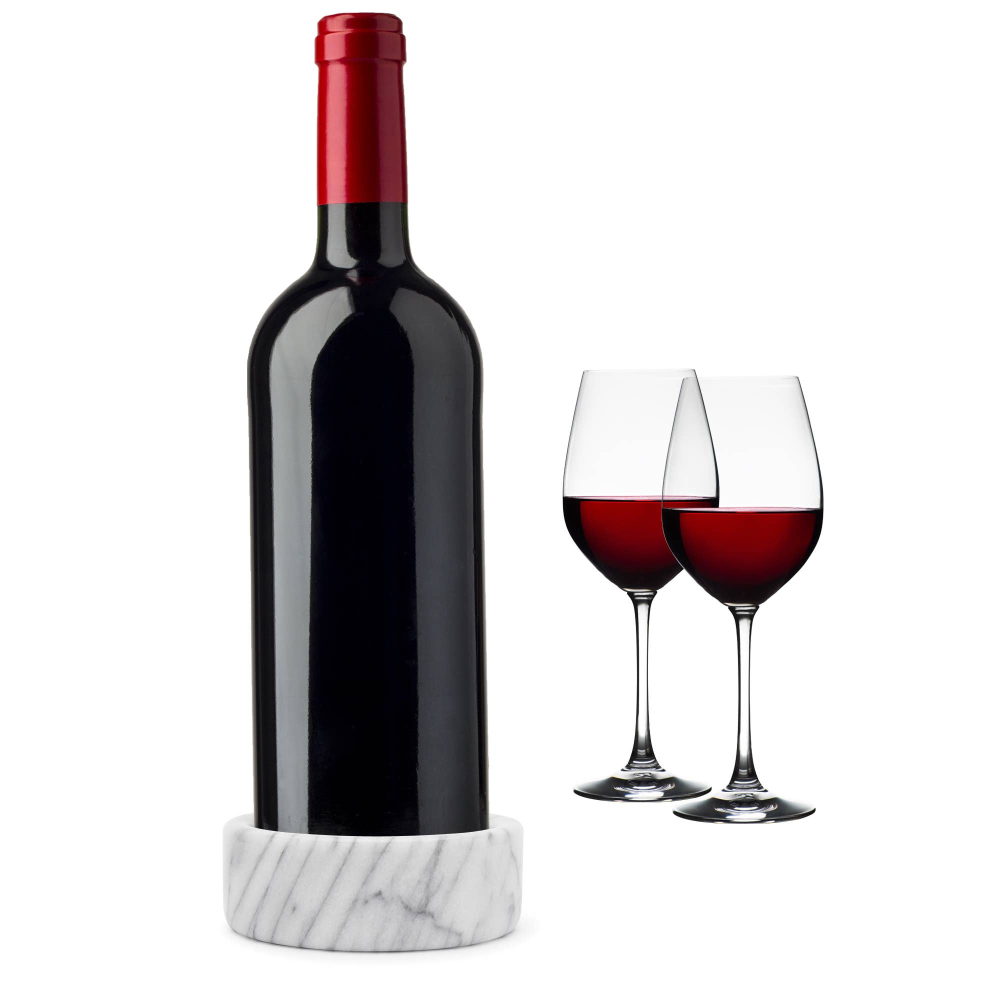 Fox Run Brands - Wholesale Wine Stopper - Fox Run Marble Wine Stand, White, 5" x 5" x 2"6