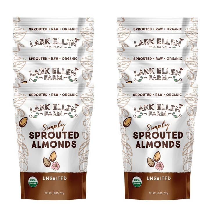 Lark Ellen Farm - Wholesale Nuts - Almonds, Sprouted Organic 10 oz bag