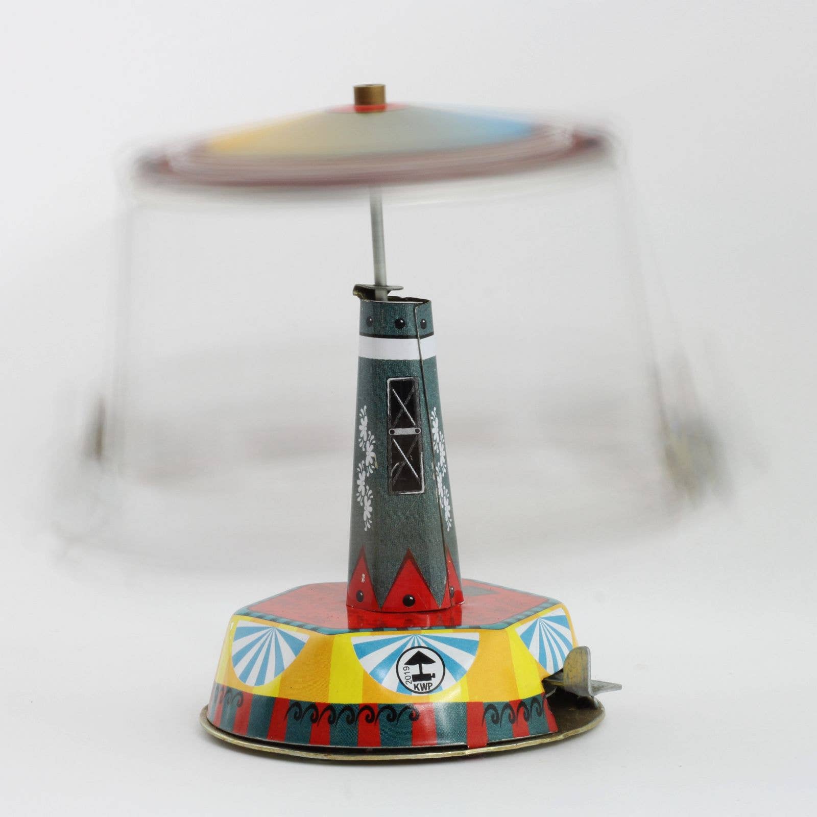 Tribal Trade GmbH - Wholesale Decorative Figurine - Tin toy carousel swing fair tin carousel 023