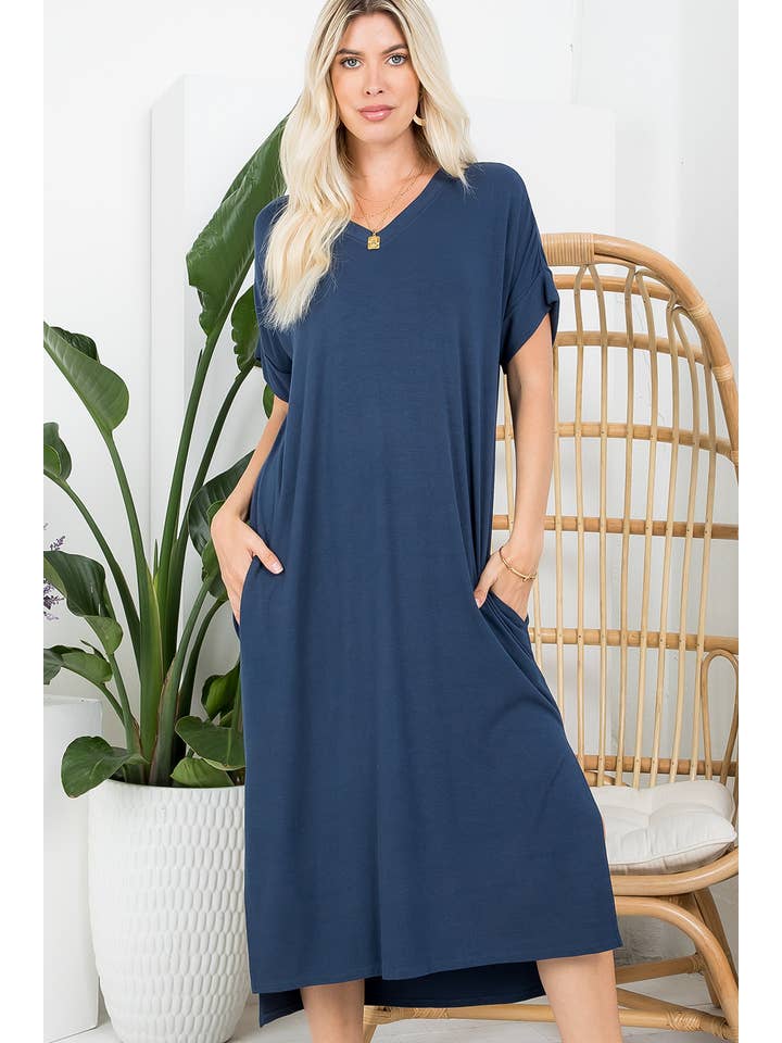 Sweet Lovely by Jen - Wholesale Dress - Women's - CASUAL MIDI WEEKEND DRESS