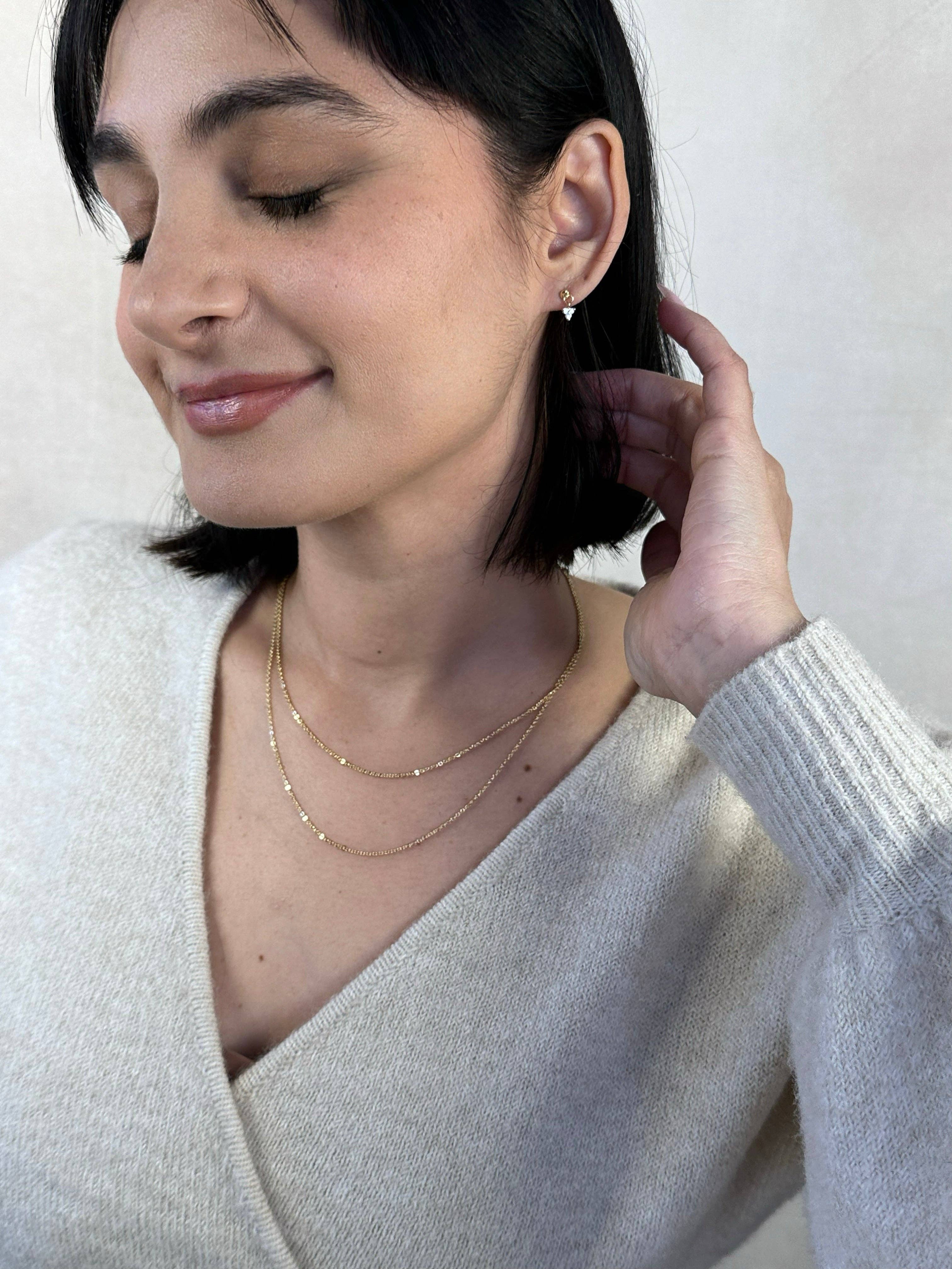 GoldFi - Wholesale Link & Chain Necklace - 18k Gold Filled 1.45mm Cable Chain6