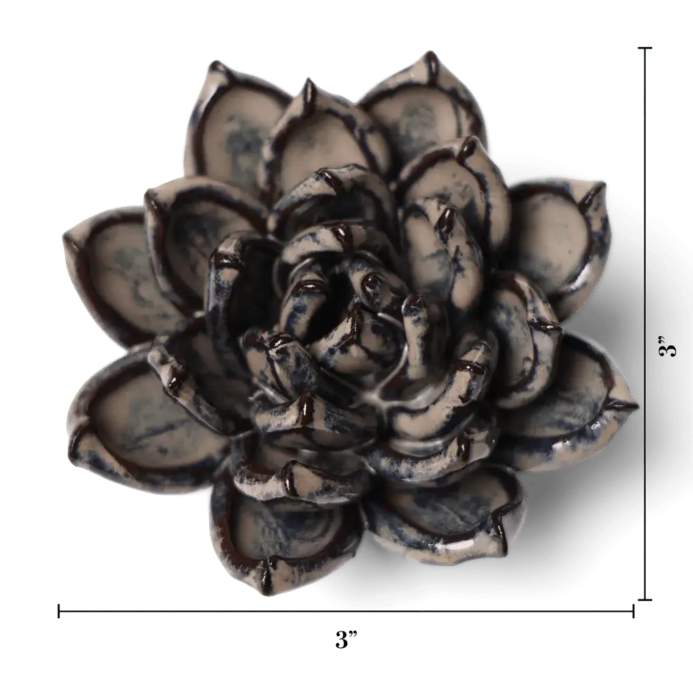 Chive Canada - Vente Fleurs artificielles - Décoration intérieure bohème Echeveria fleur avec une jolie boîte cadeau2