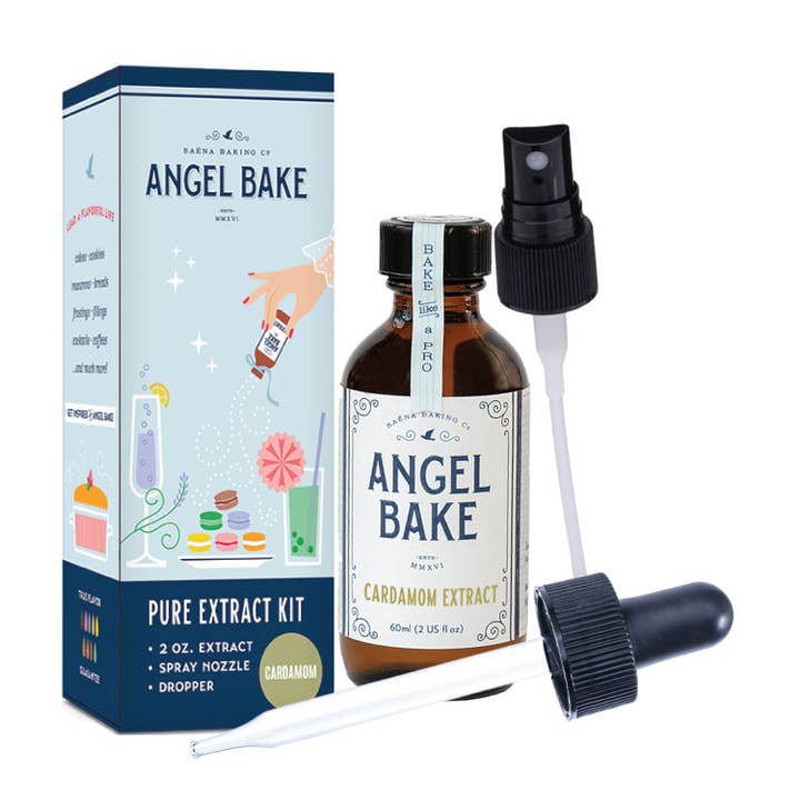 Pure Cardamom Extract - Dropper and Spritzer for wholesale by Saëna Baking Co