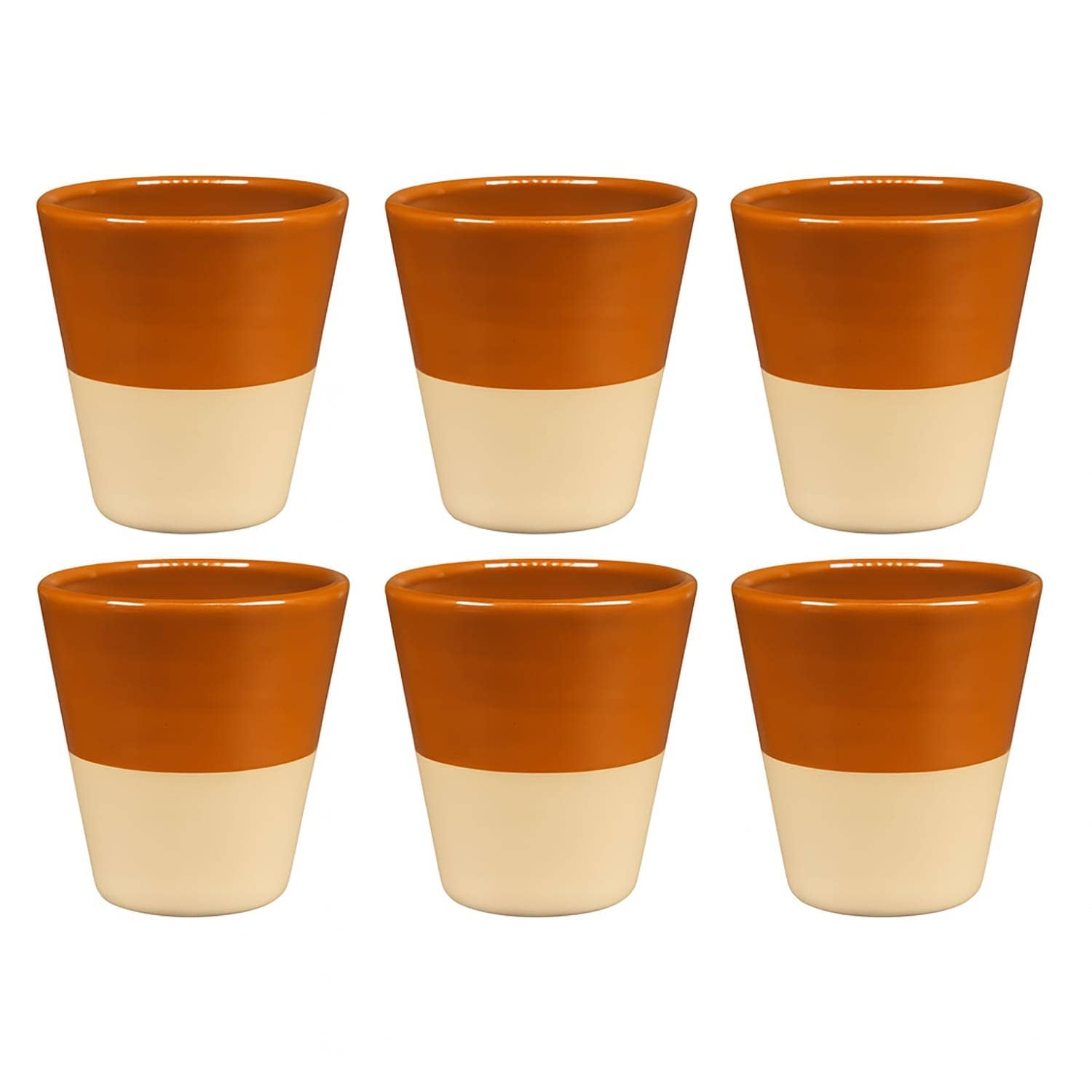 Etnico del Mondo – Engroshandel Drikkeglas/kop – Sæt med 6 Terracotta Glas Italiensk Håndværk #12