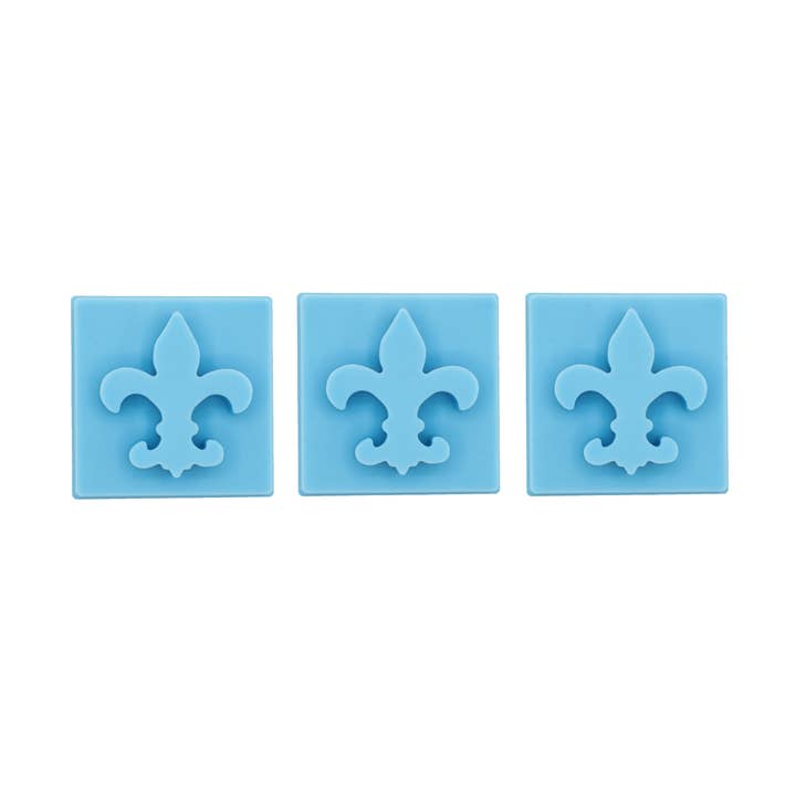 rOks - Wholesale Ice Tray/Mold - Fleur de Lis Inserts - 3 Pack1