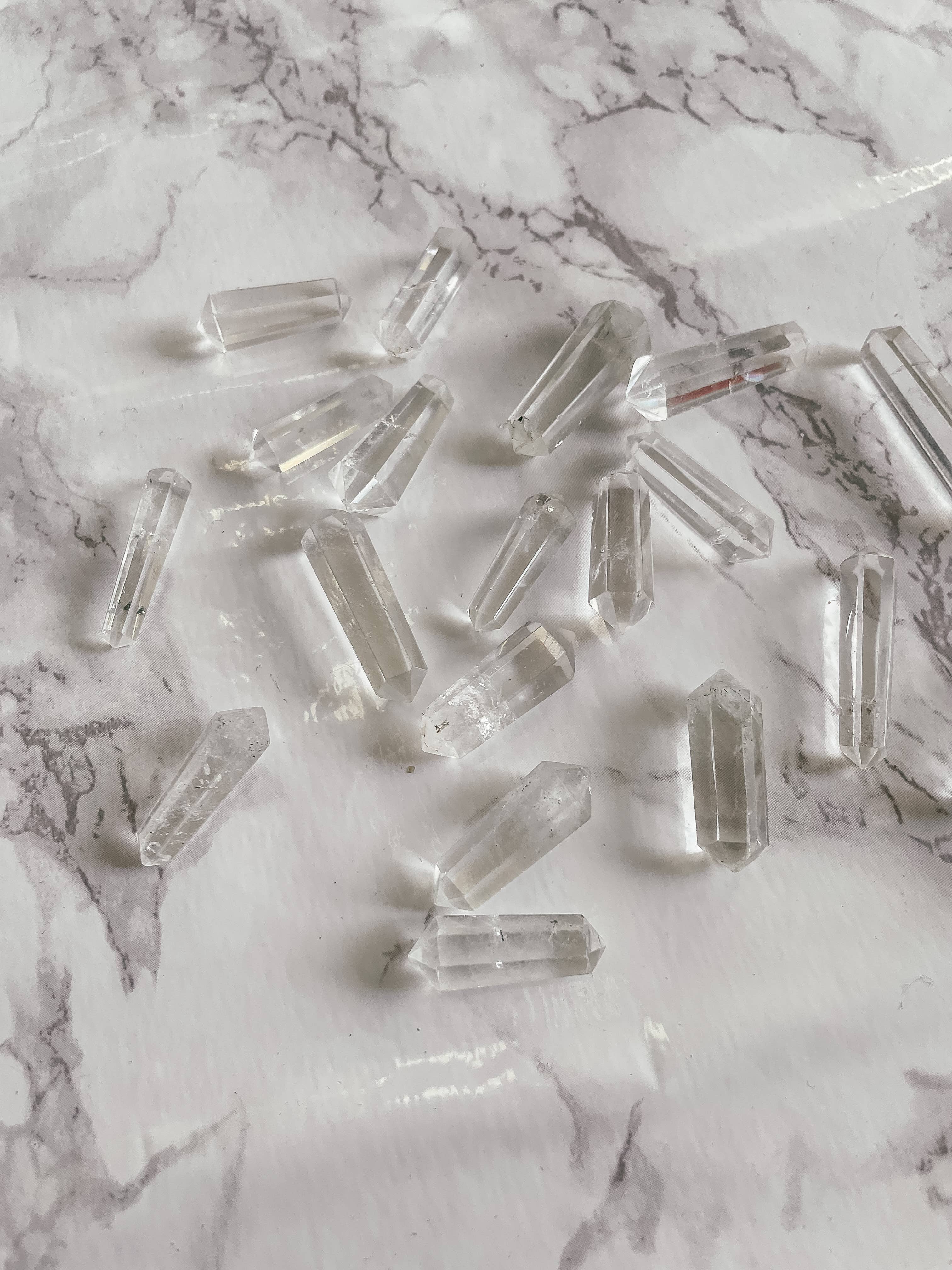 Peach and Pixie - Wholesale Spiritual Stone/Crystal - Clear Quartz Mini Double Terminated Point1