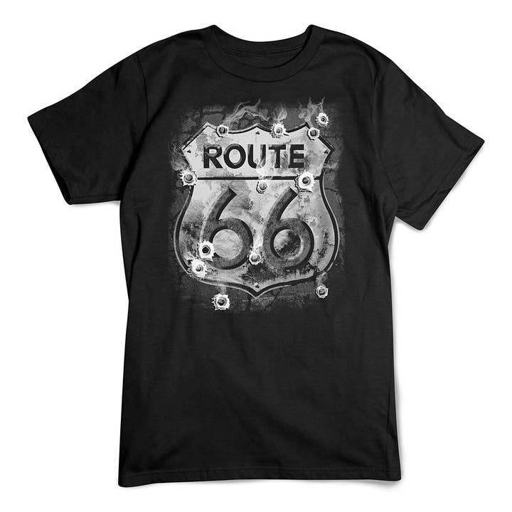 T-shirt Route 66 Impact de Balles pour la vente par Artopia