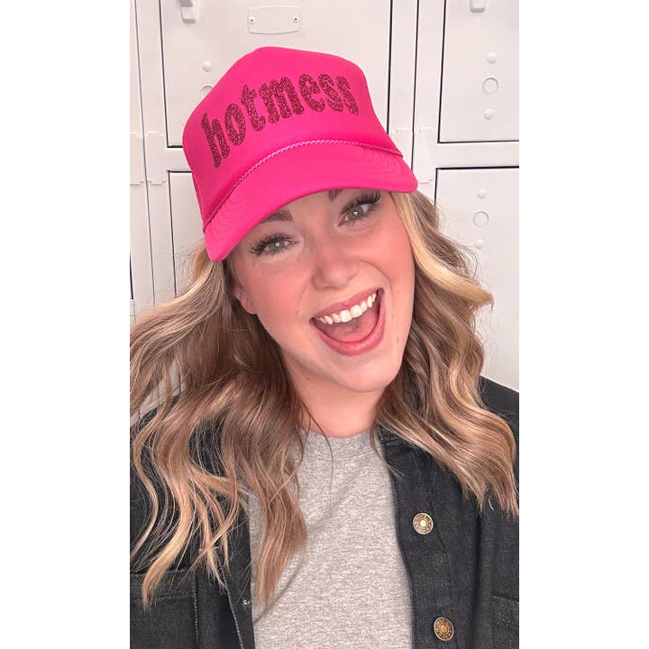 Sugar Stitch - Wholesale Trucker Hat - Women's - Glitter Hot Mess Trucker Hat