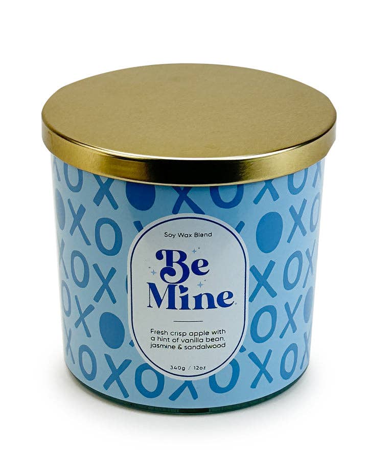 DesignStyles Home - Wholesale Jar/Filled Candle - “Be Mine” Crisp Apple Romantic Scented Candle0