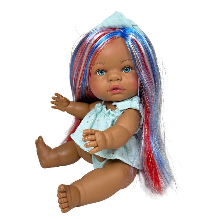 JOY DOLL 4TH OF JULY COLLECTION BLUE for wholesale by Nines Artesanals d'Onil Dolls