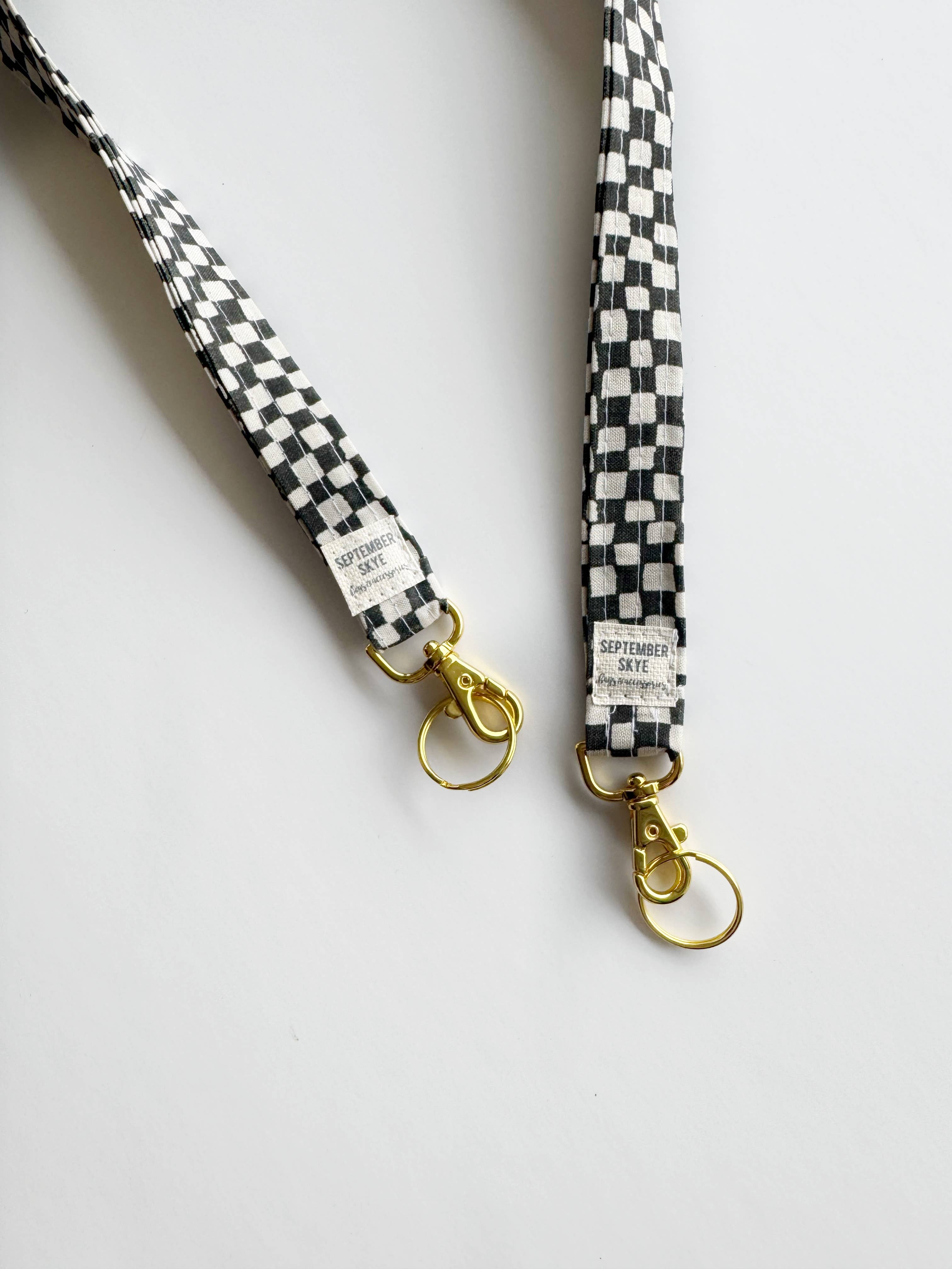 September Skye Bags & Accessories - Wholesale Lanyard - Women's - Lanyard / School ID / Badge / Teacher Gift in BW checker1