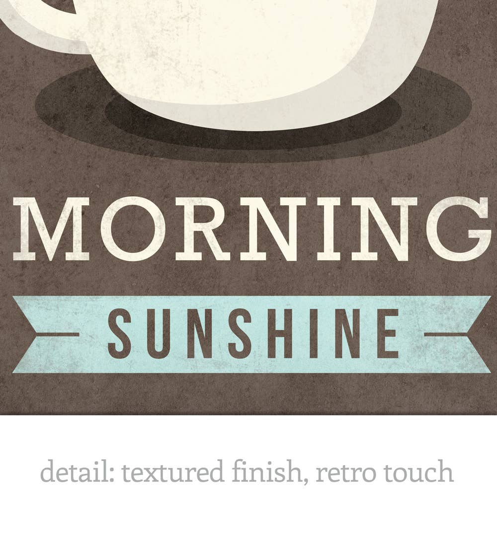 Latte Design - Wholesale Art Print - Good morning sunshine Art print. Coffee print4