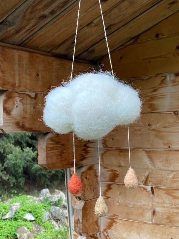 Mobile : Nuage avec gouttes pour la vente par Adopta un hada