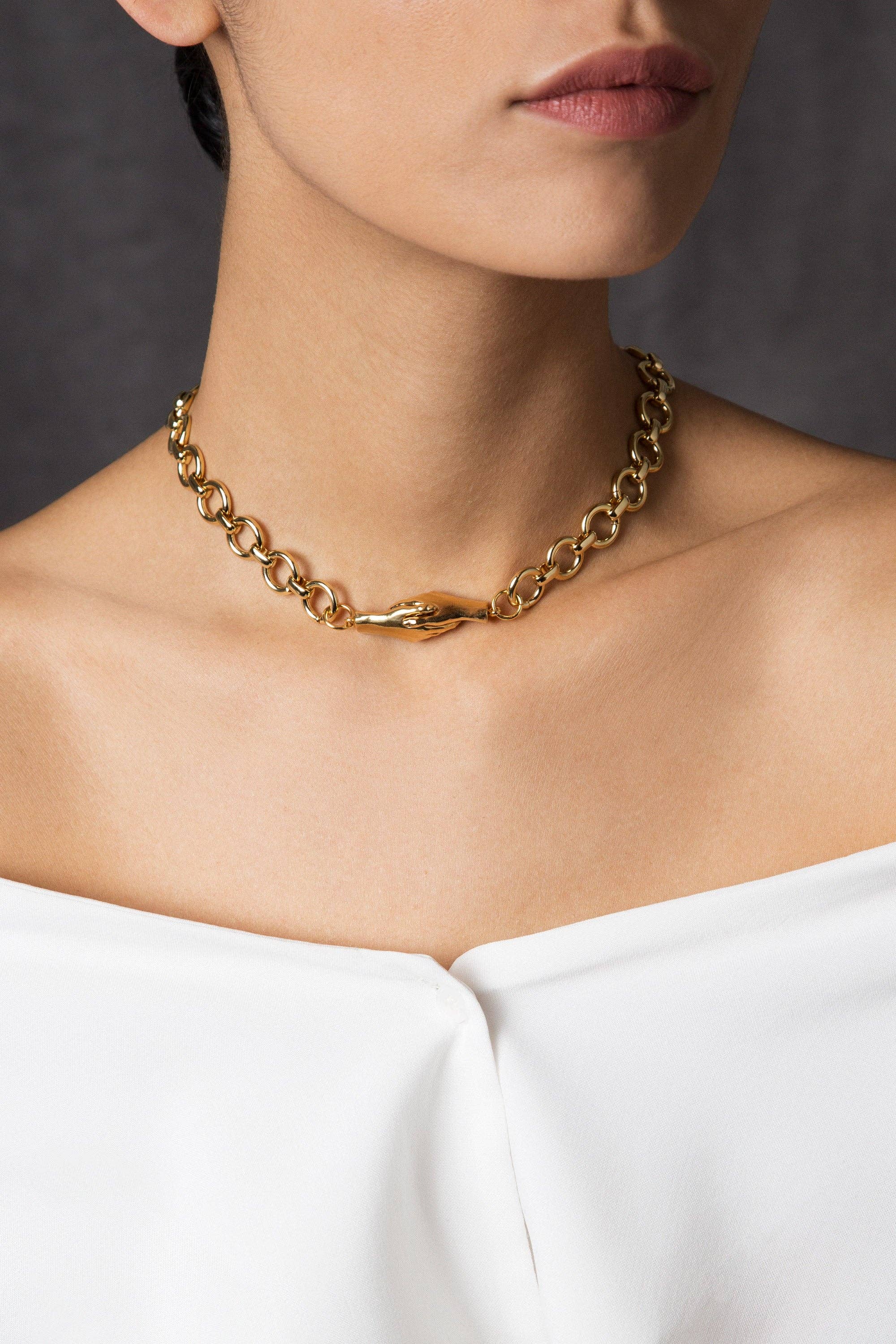MLE - Wholesale Link & Chain Necklace - Gentlewoman's Agreement® Necklace in Gold0