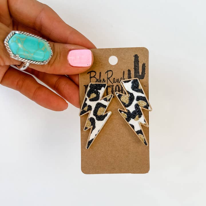 Boho Ranch Shop - Wholesale Stud/Post Earrings - Western Thunderbolt Lighting Bolt Earring Earrings