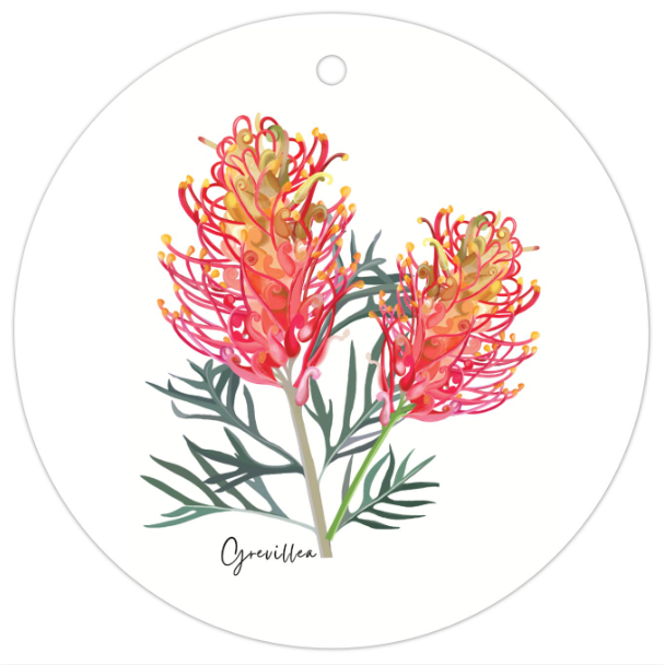 Australiana Gifts Co - Wholesale Gift Tag - AGCTA1000: Grevillea Flower Gift Tag0