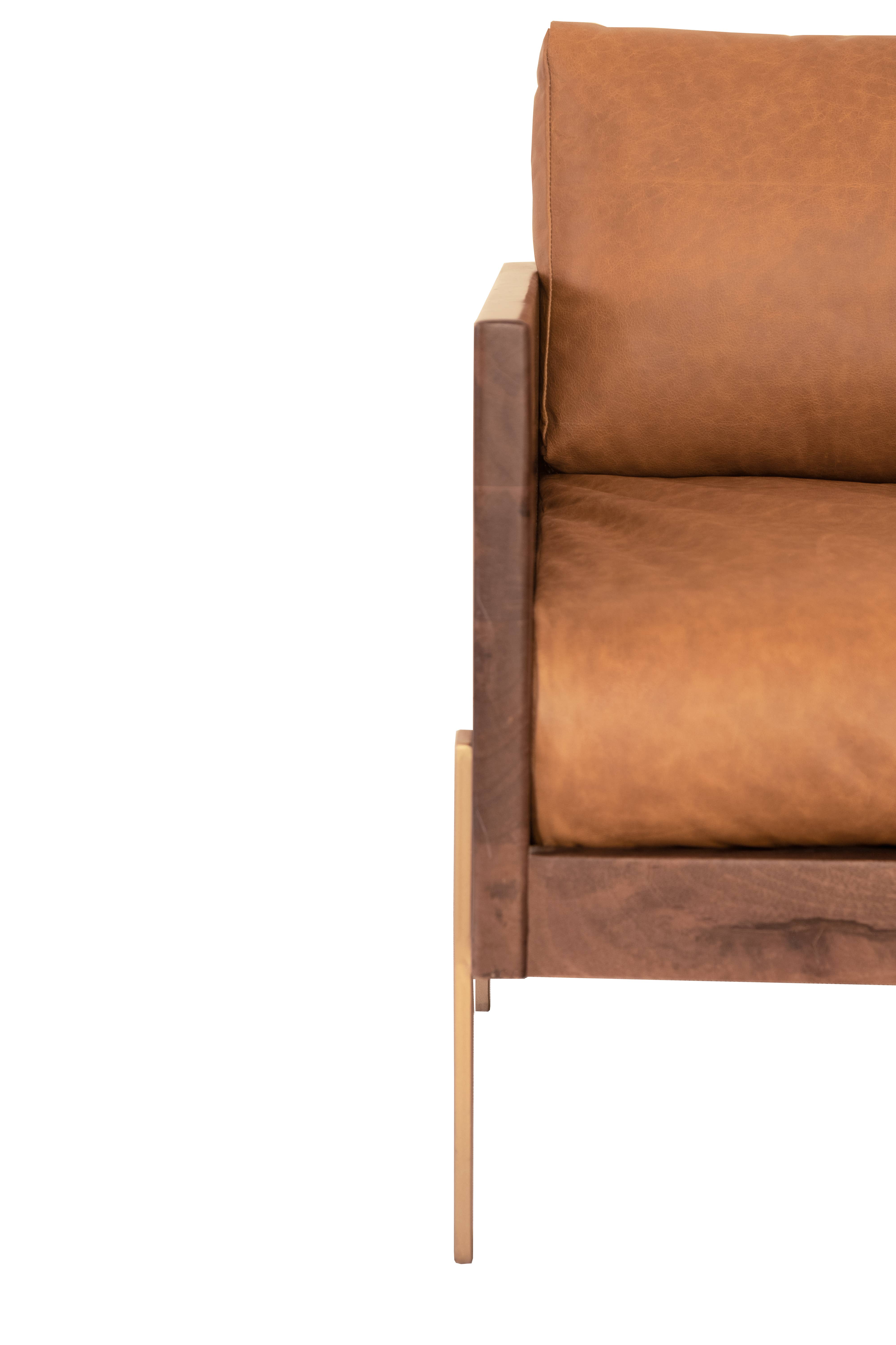 Mango Furniture Inc. - Wholesale Chair - Burano mango wood frame, leather cushions Accent Chair1