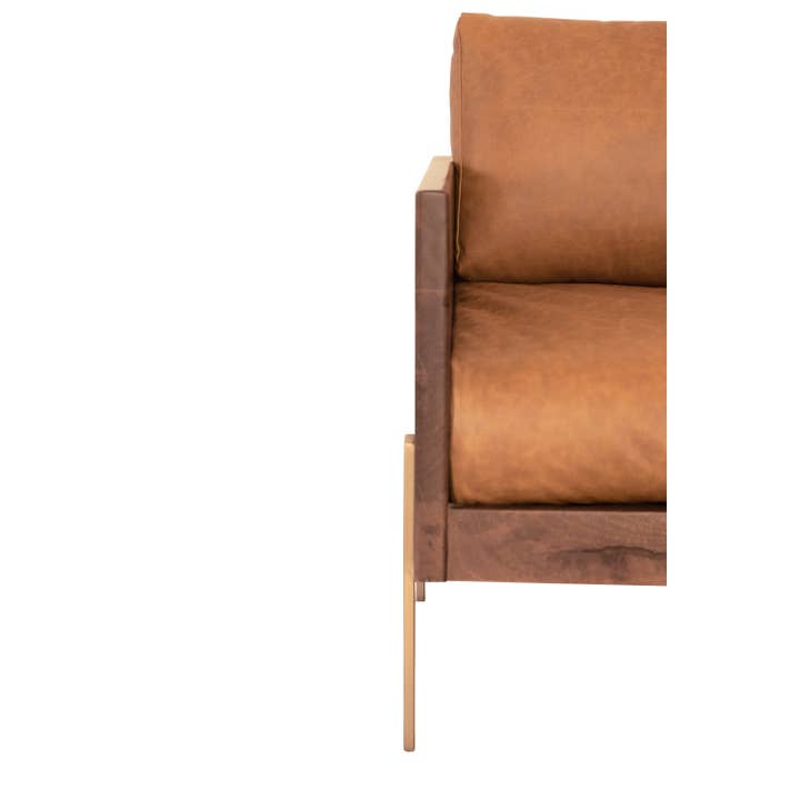 Mango Furniture Inc. - Wholesale Chair - Burano mango wood frame, leather cushions Accent Chair1