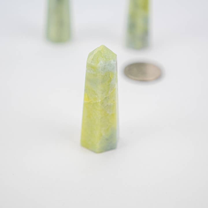 Pelham Grayson Rose - Wholesale Spiritual Stone/Crystal - Tapered Obelisk | Standing Point