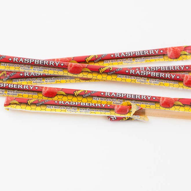 Honey Acres Inc. - Wholesale Honey - Honey Straws - 2,000ct Bulk Boxes - Honey Acres' Wrapper (Ch