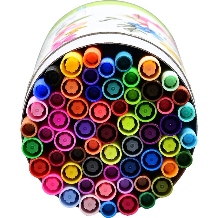 Peter Pauper Press - Wholesale Marker - Studio Series Dual-Tip Coloring Markers (set of 60)