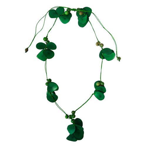 One World Projects – wholesale Beaded/pearl necklace – Tagua Multi-Colored Slice Necklaces2