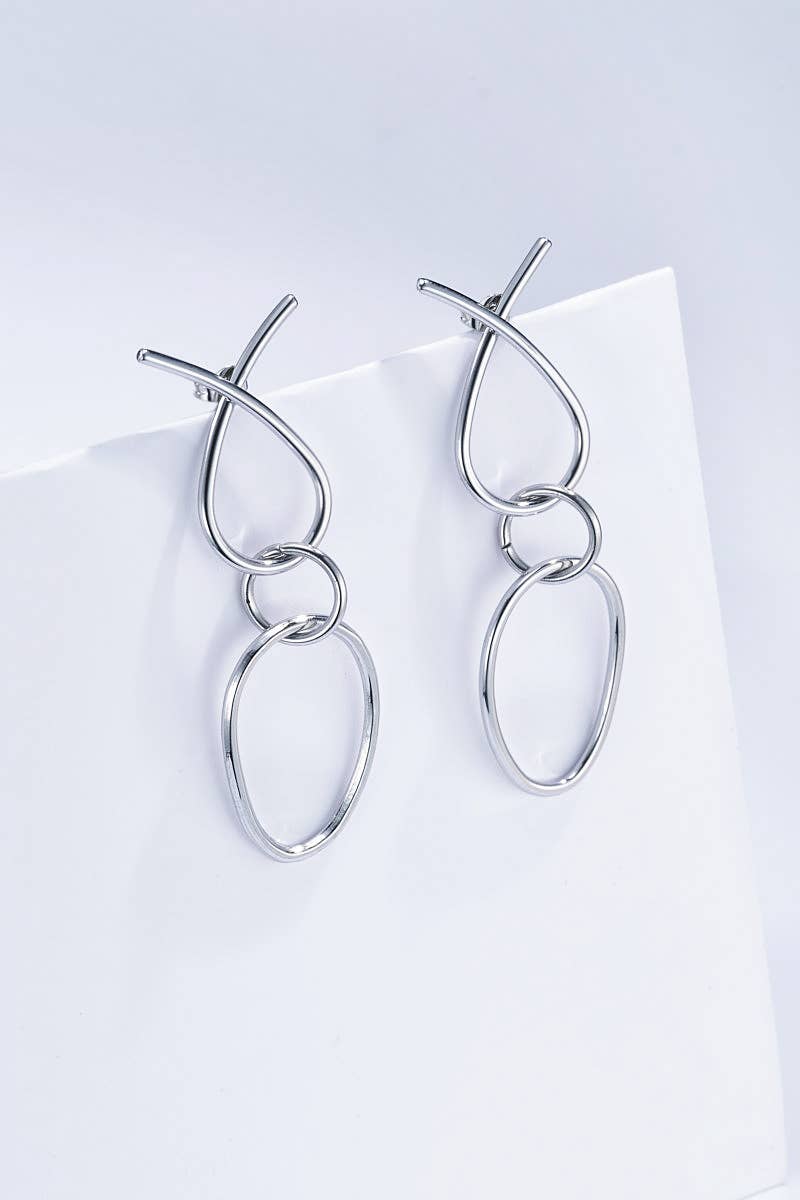 BYREN | ÉLINE L'ATELIER - Wholesale Dangle Earrings - Stainless steel earrings 124RX963