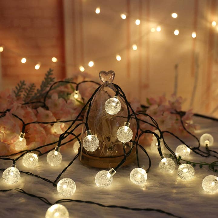 Perfect Holiday - Wholesale String Lights - Perfect Holiday 30 LED Solar String Light bulbs - Warm White